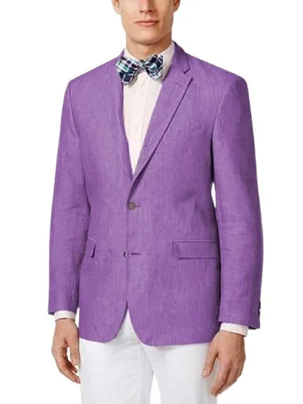 Mens Linen Blazer - Lavender Linen Sport Coat - Summer Blazer sold by Alberto Nardoni
