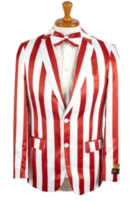 Holiday Blazer - Christmas Sport Coat - Red Blazer made by Alberto Nardoni