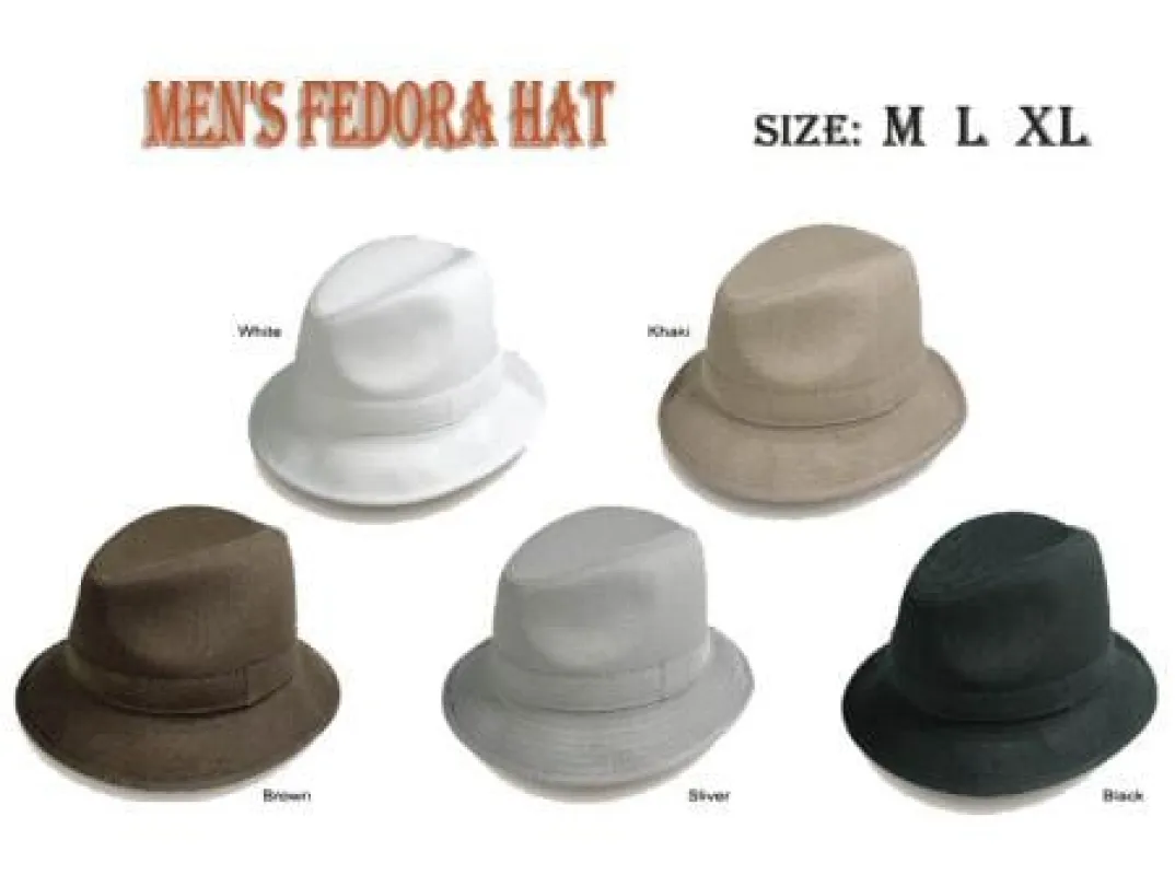 Mens Dress Hat New Mens Fedora Trilby Hat made by Alberto Nardoni