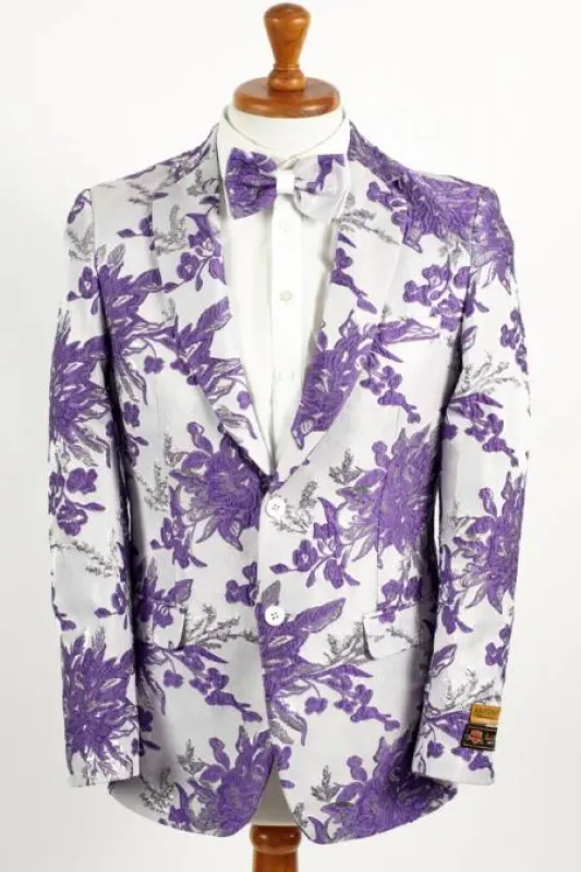 Big and Tall Mens Tuxedos Jacket - Big and Tall Dinner Jacket Bowtie Included - For Big Guys made by Alberto Nardoni