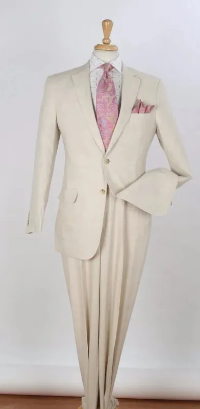 Apollo King Men's 2pc Executive Suit 100% Linen made by Alberto Nardoni