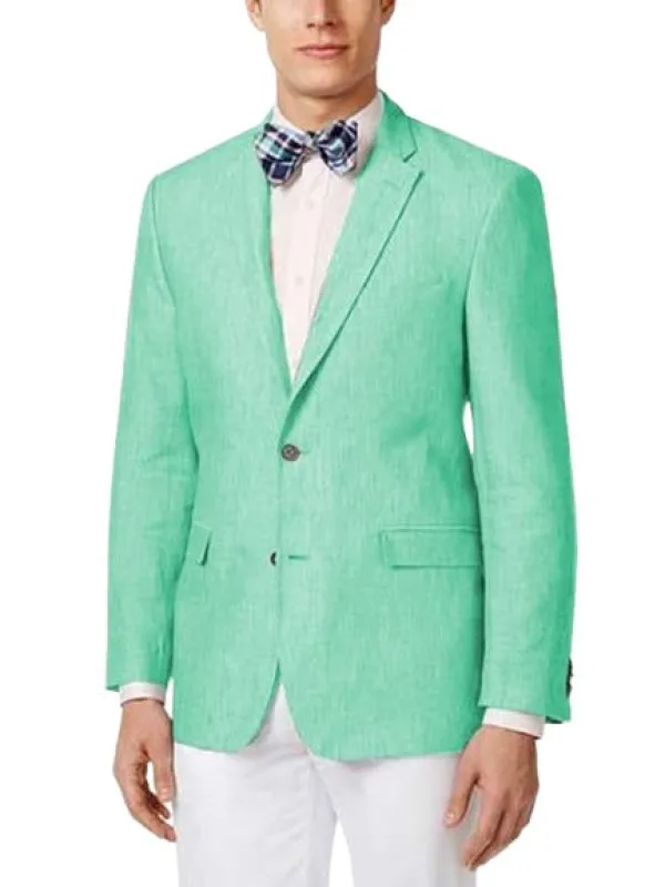 Mens Linen Blazer - Mint Green Linen Sport Coat - Summer Blazer made by Alberto Nardoni