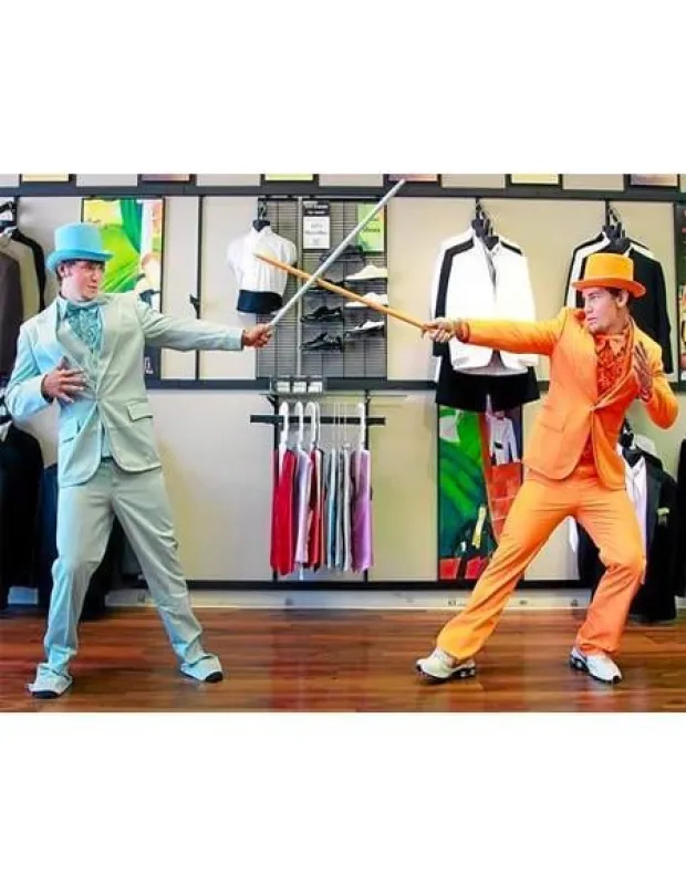 Mens Orange Tuxedo With Pants - Prom 2026 Suit made by Alberto Nardoni