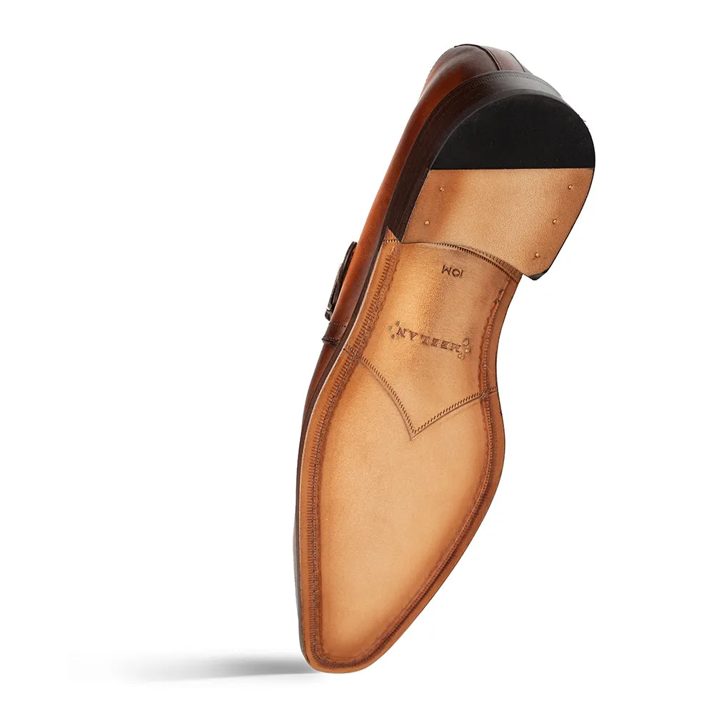 Mezlan Plain Toe Monk Strap Dress Shoe | Luxury Leather sold by Alberto Nardoni product image thumbnail 3