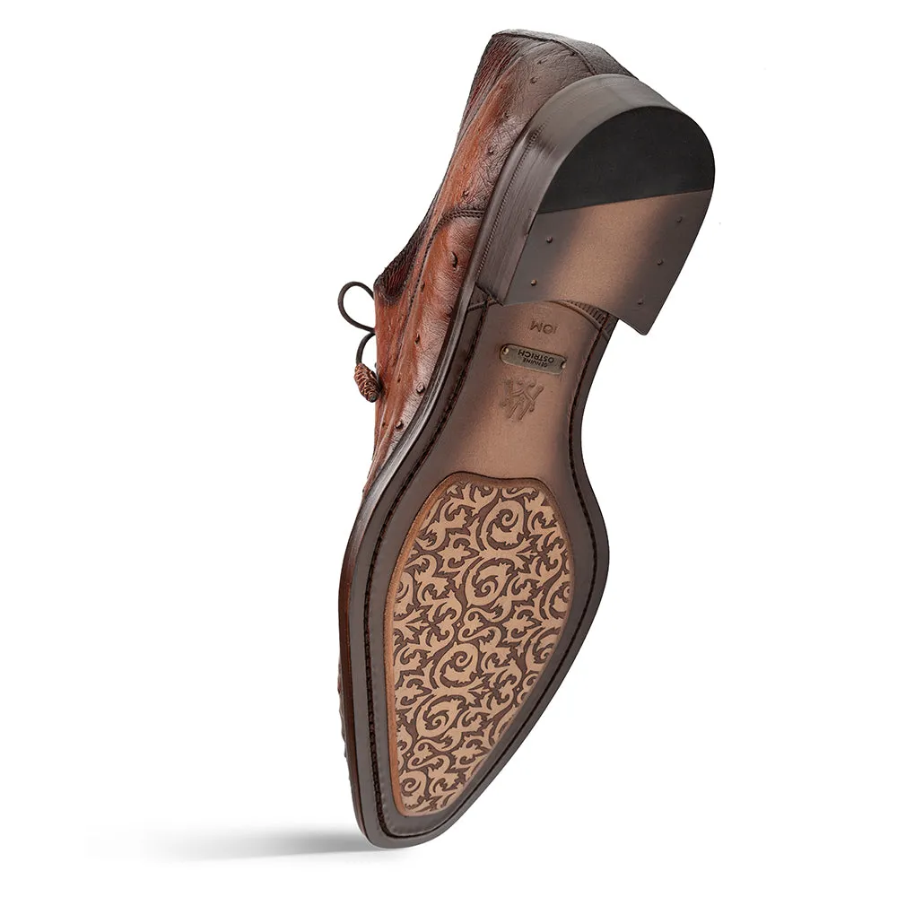 Mezlan Ostrich Split Toe Derby | Luxury Leather Dress Shoe sold by Alberto Nardoni product image thumbnail 3