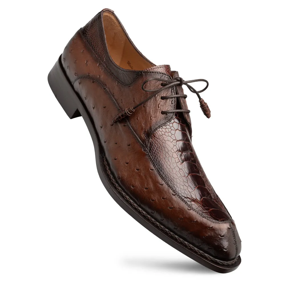 Mezlan Ostrich Split Toe Derby | Luxury Leather Dress Shoe sold by Alberto Nardoni product image thumbnail 2