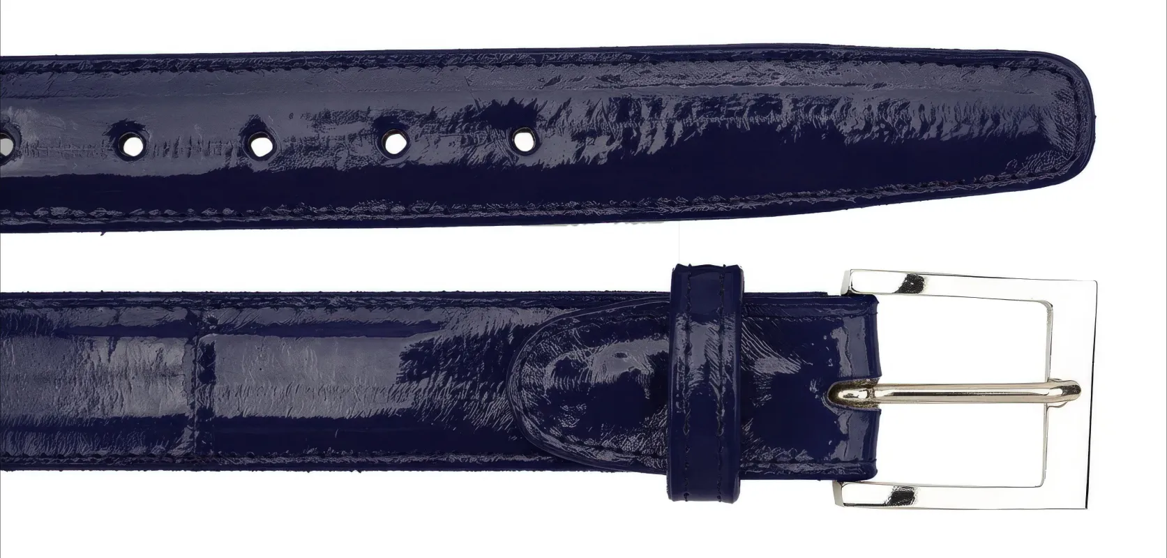 Belvedere Eel Belt- Navy made by Alberto Nardoni