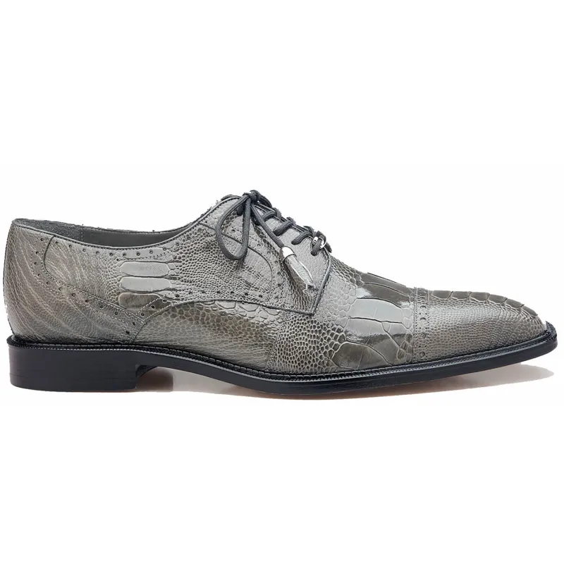 Belvedere Batta Gray Genuine Crocodile Leather Shoe made by Alberto Nardoni