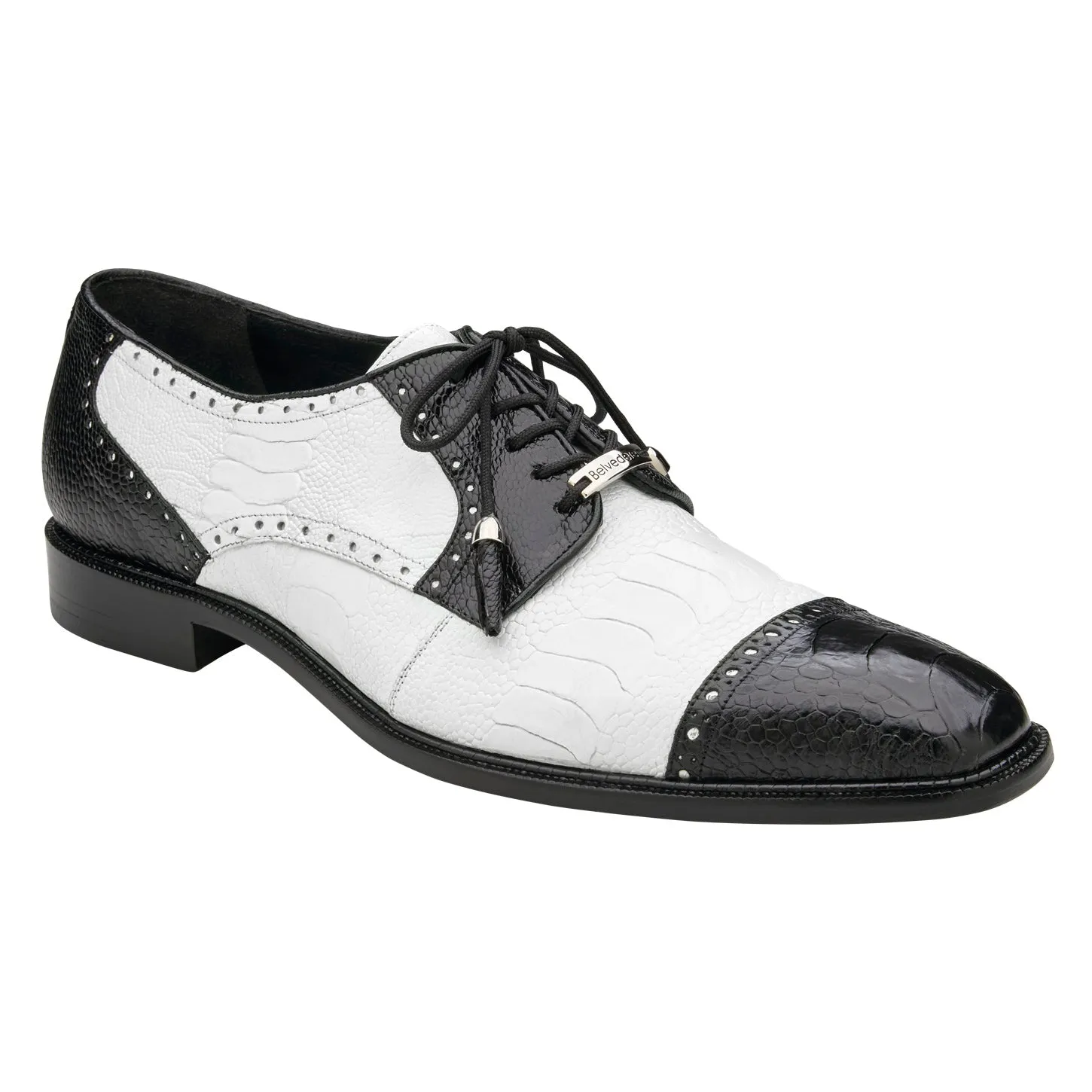 Belvedere Batta - Black & White Leather Dress Shoe sold by Alberto Nardoni product image thumbnail 2