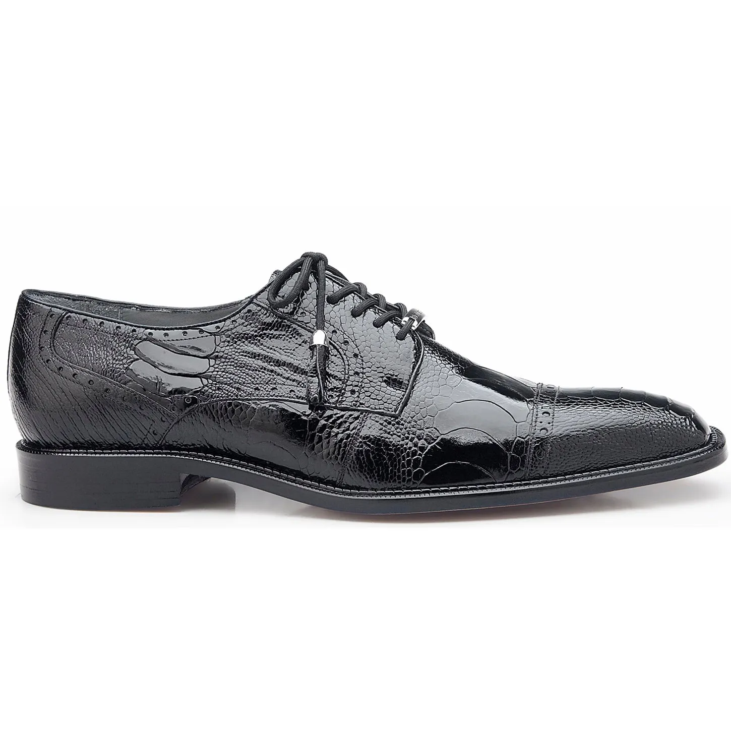Belvedere Batta Black Genuine Crocodile Dress Shoe sold by Alberto Nardoni