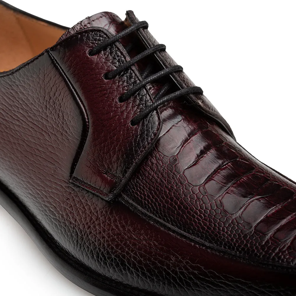 Mezlan Deer & Ostrich Paw Derby - Luxury Leather Shoe sold by Alberto Nardoni product image thumbnail 4