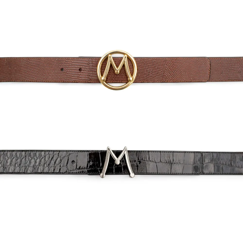 Mezlan Reversible Exotic Strap / Interchangeable Dual Buckles sold by Alberto Nardoni product image thumbnail 2
