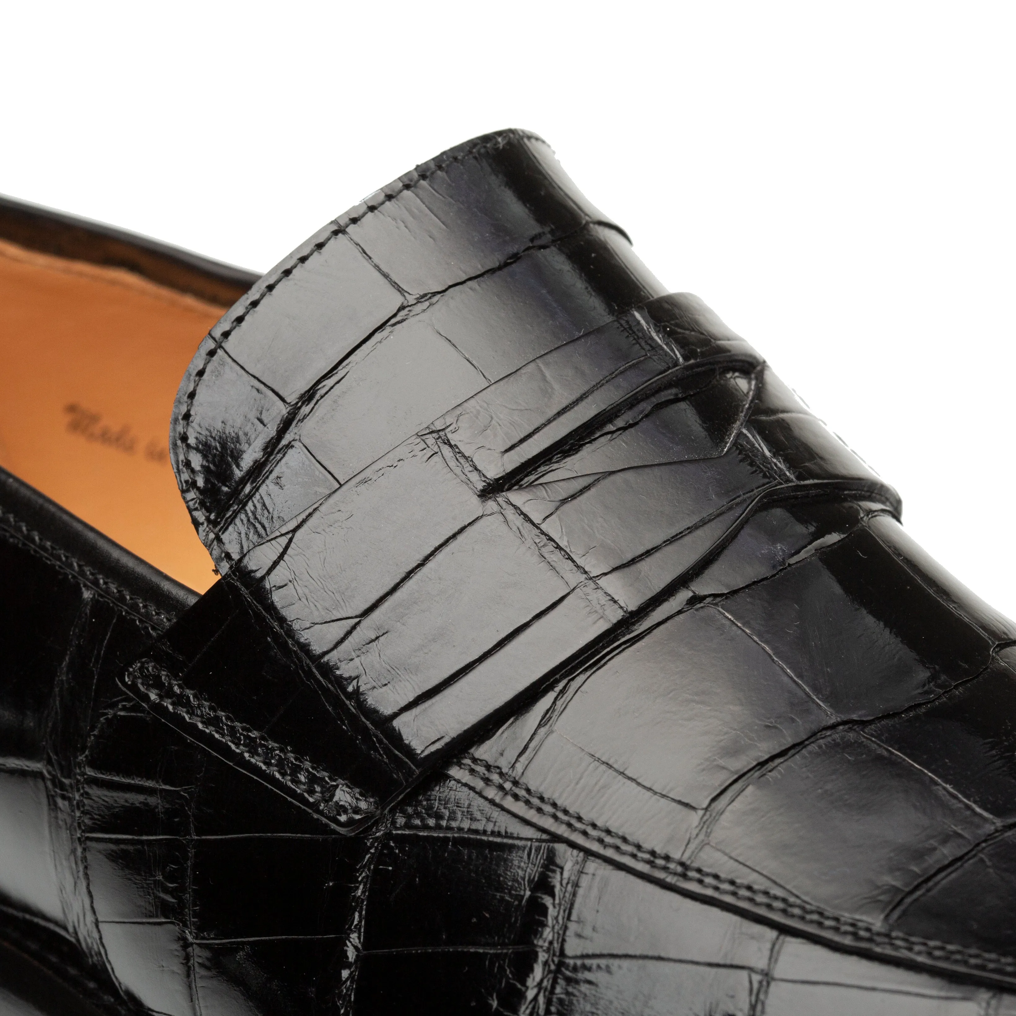 Mezlan Piccolo Alligator Penny Loafer - Luxury Menswear sold by Alberto Nardoni product image thumbnail 4
