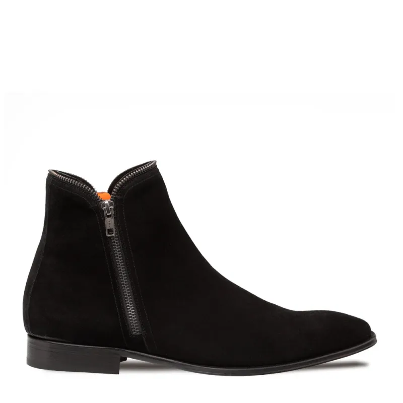 Mezlan Moretti Suede Zip Boot - Luxury Ankle Boot made by Mezlan