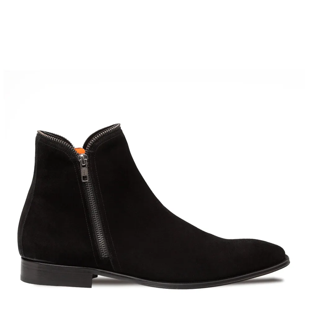 Mezlan Moretti Suede Zip Boot - Luxury Ankle Boot sold by Alberto Nardoni