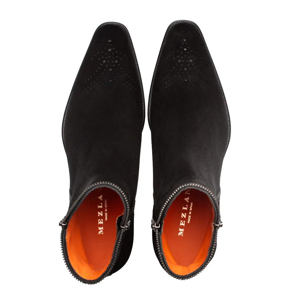 Mezlan Moretti Suede Zip Boot - Luxury Ankle Boot sold by Alberto Nardoni product image thumbnail 5