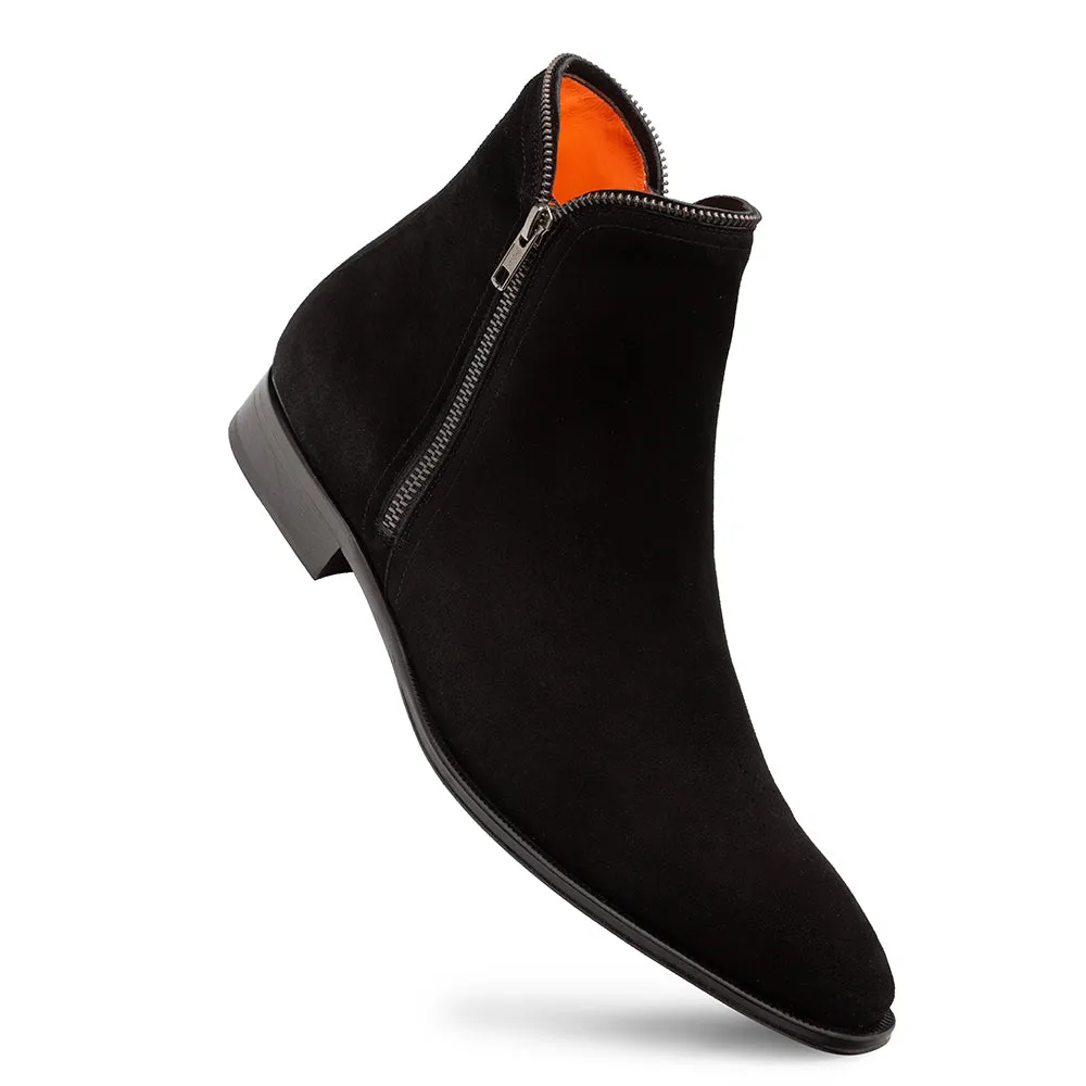 Mezlan Moretti Suede Zip Boot - Luxury Ankle Boot sold by Alberto Nardoni product image thumbnail 2