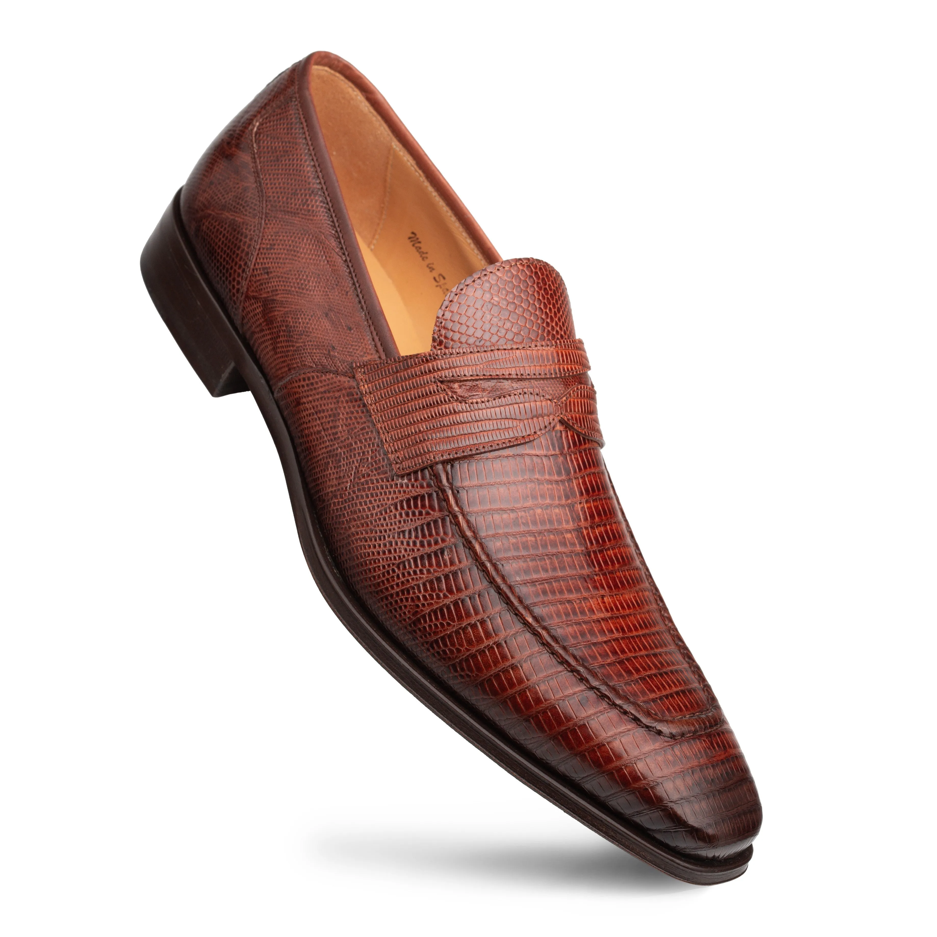 Mezlan Mayor Lizard Penny Loafer - Luxury Men's Dress Shoe sold by Alberto Nardoni product image thumbnail 2