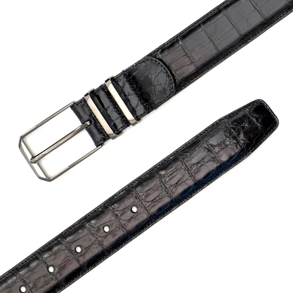Mezlan Crocodile Leather Belt - Luxury Men's Accessory sold by Alberto Nardoni product image thumbnail 5