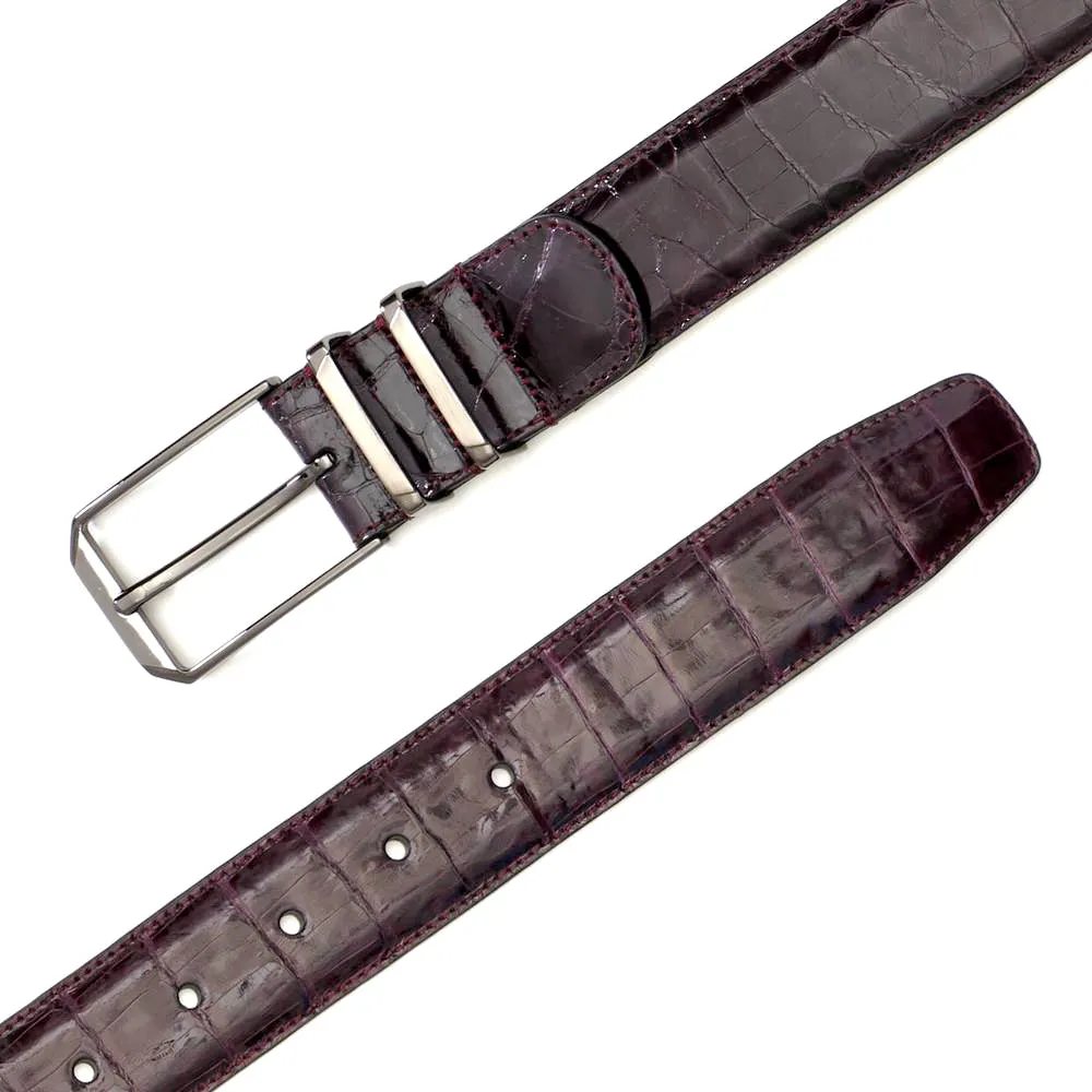 Mezlan Crocodile Leather Belt - Luxury Men's Accessory sold by Alberto Nardoni product image thumbnail 2