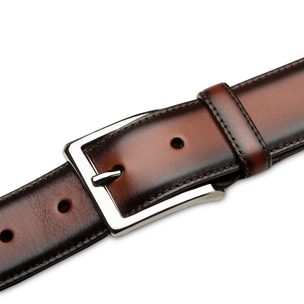 Mezlan Classic Patina Calfskin Belt sold by Alberto Nardoni