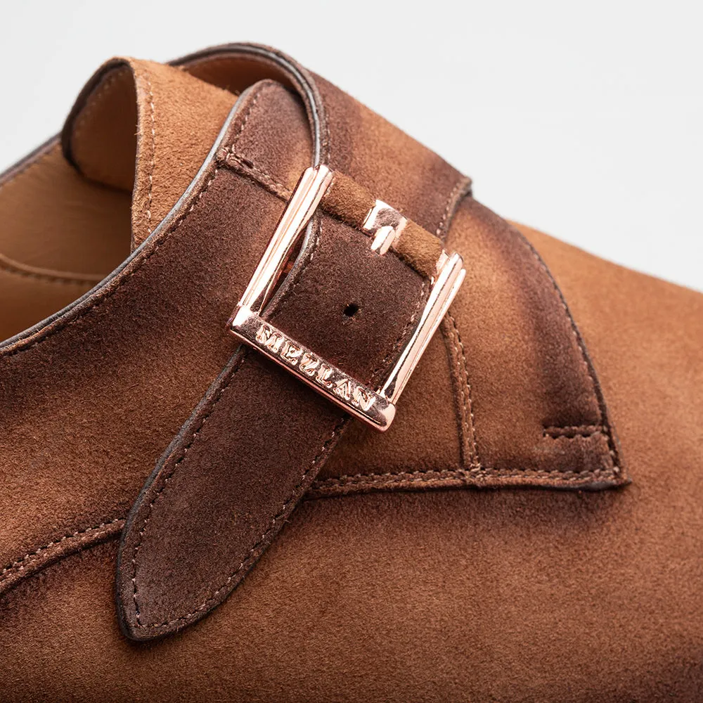 Mezlan Albini Suede Monk Strap - Luxury Italian Loafer sold by Alberto Nardoni product image thumbnail 4