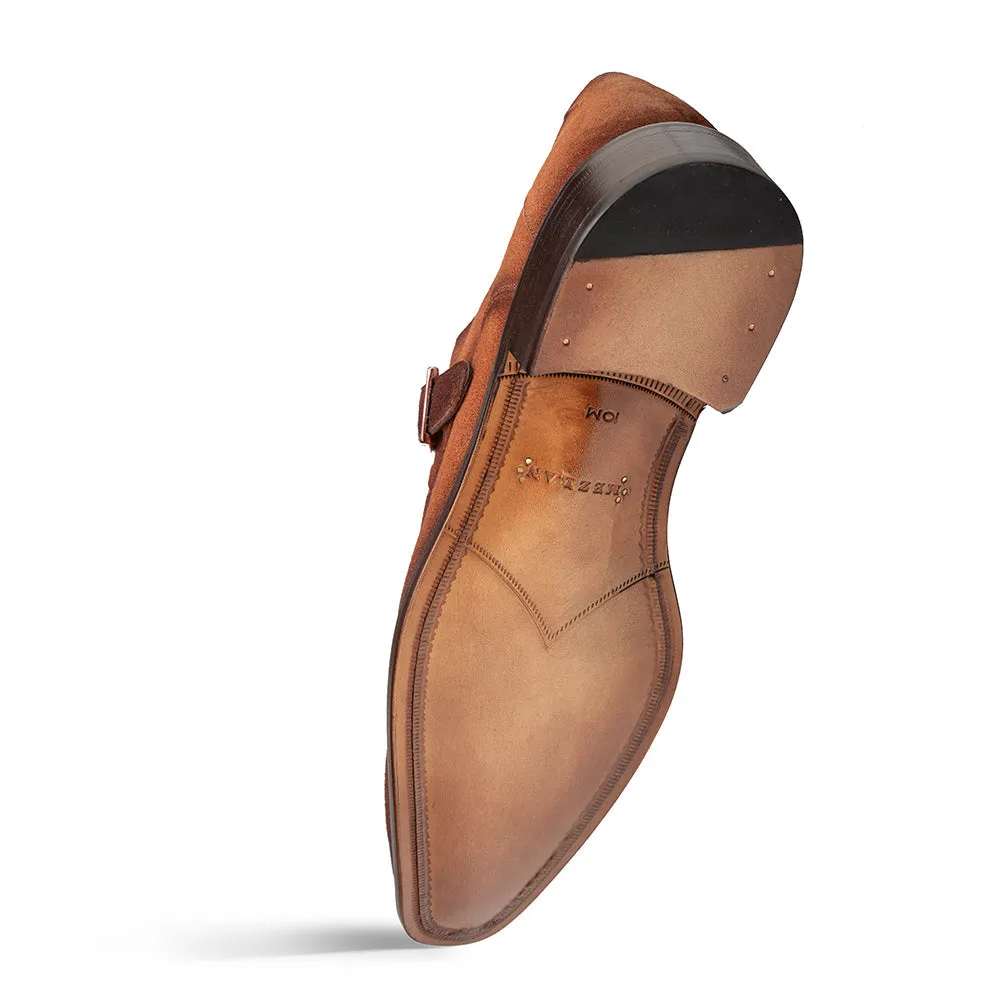 Mezlan Albini Suede Monk Strap - Luxury Italian Loafer sold by Alberto Nardoni product image thumbnail 3