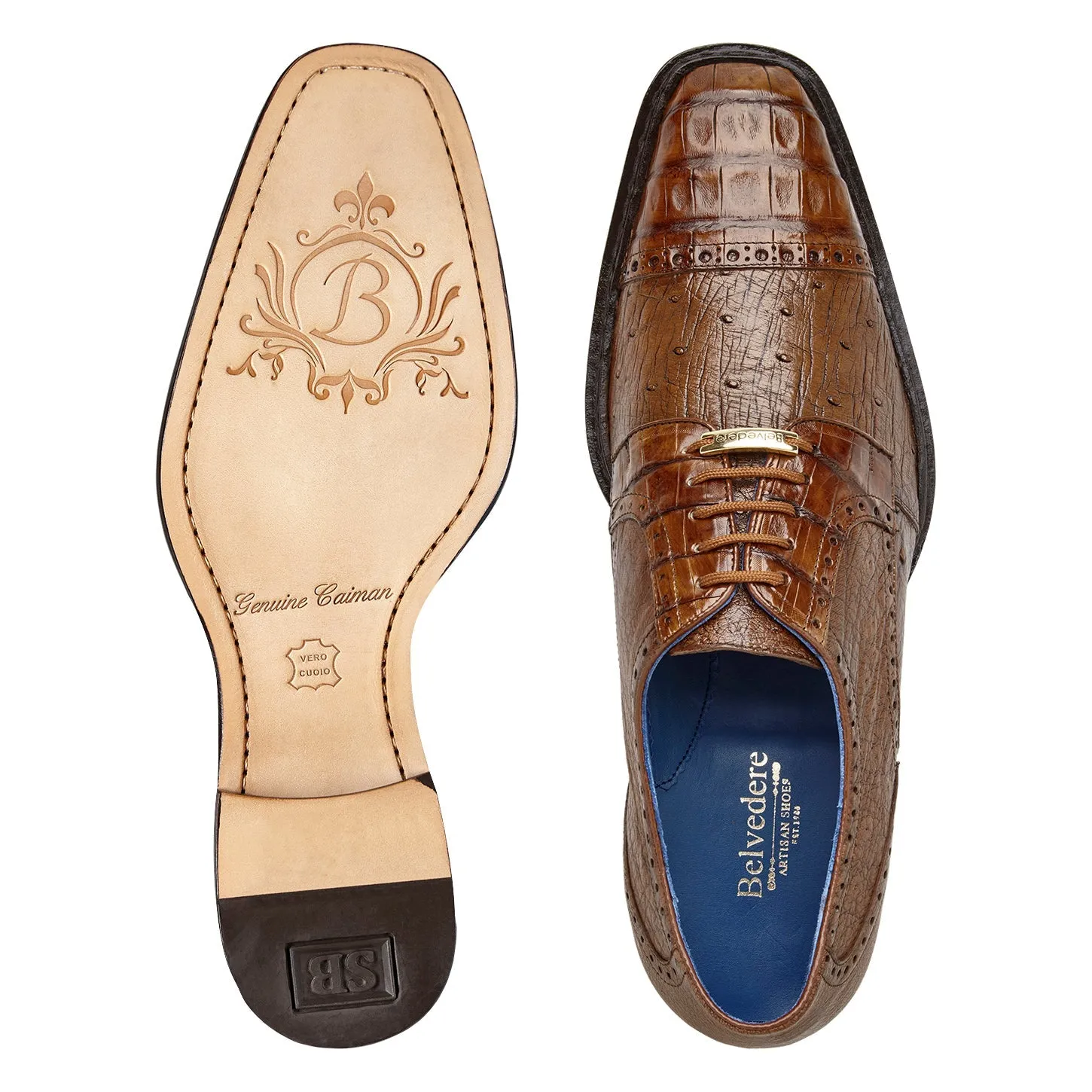 Belvedere Martino - Walnut Genuine Alligator Dress Shoe sold by Alberto Nardoni product image thumbnail 3