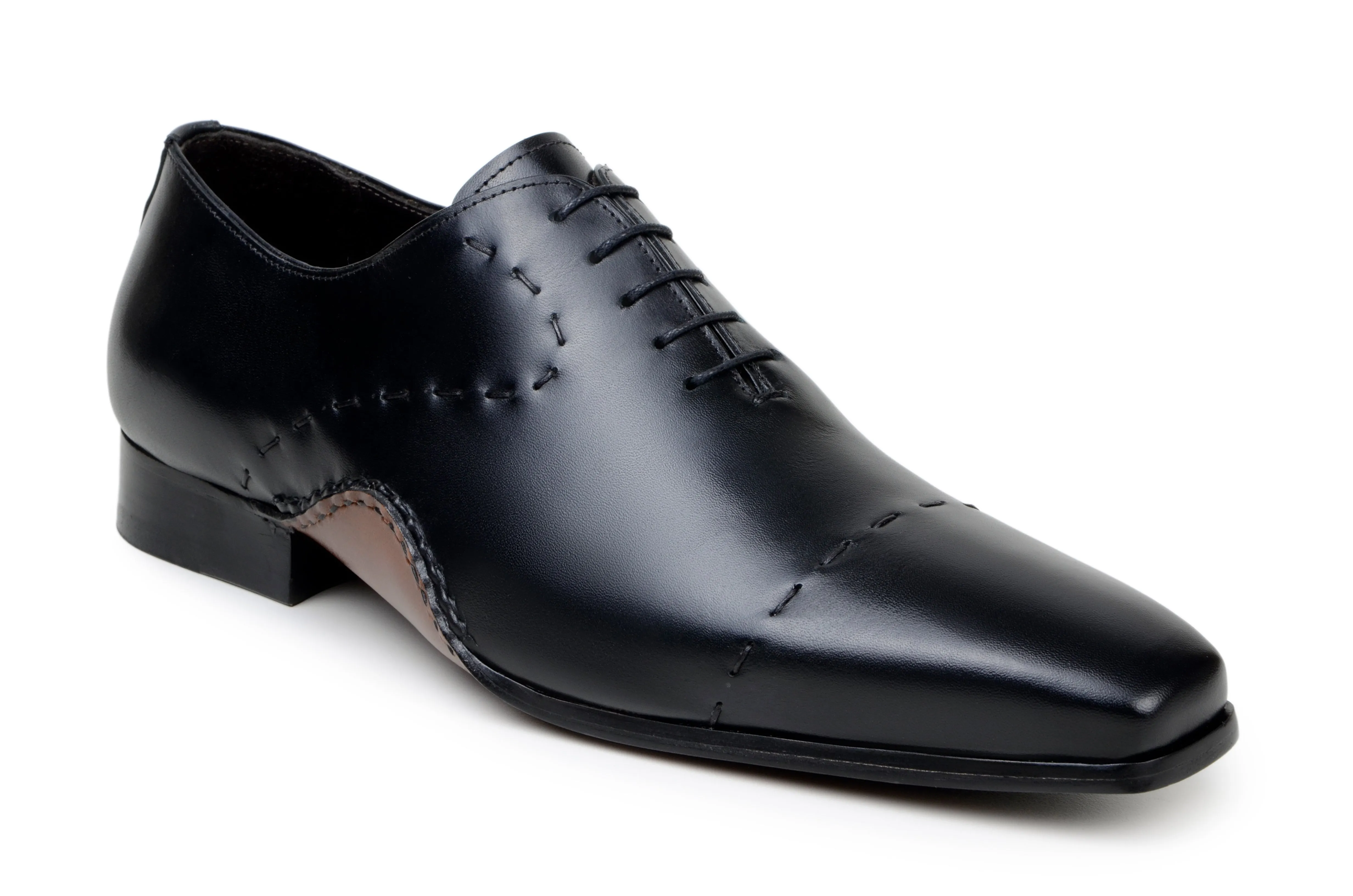 Belvedere Maestro Black Leather Oxford Dress Shoe sold by Alberto Nardoni product image thumbnail 2