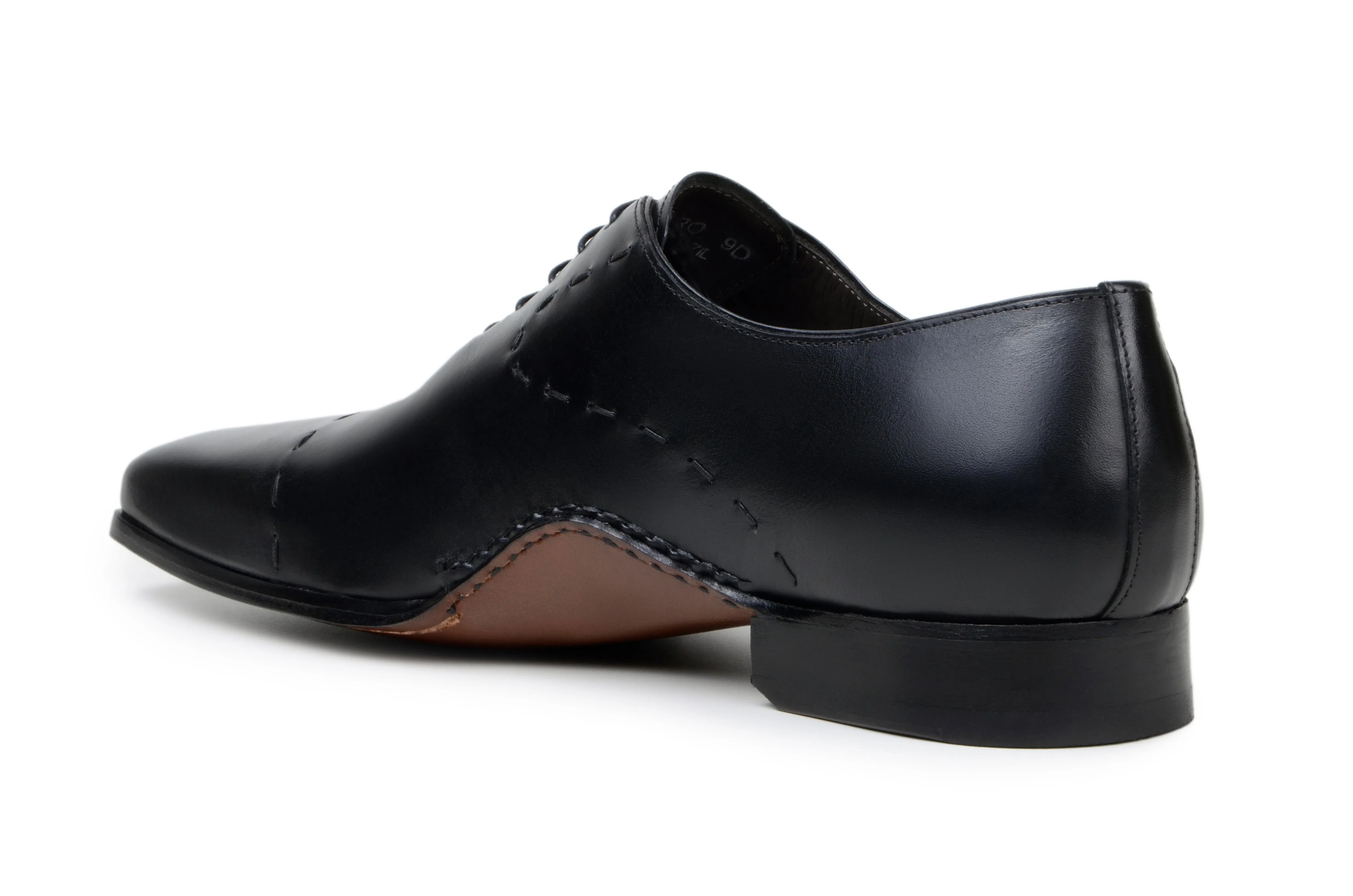 Belvedere Maestro Black Leather Oxford Dress Shoe sold by Alberto Nardoni product image thumbnail 4