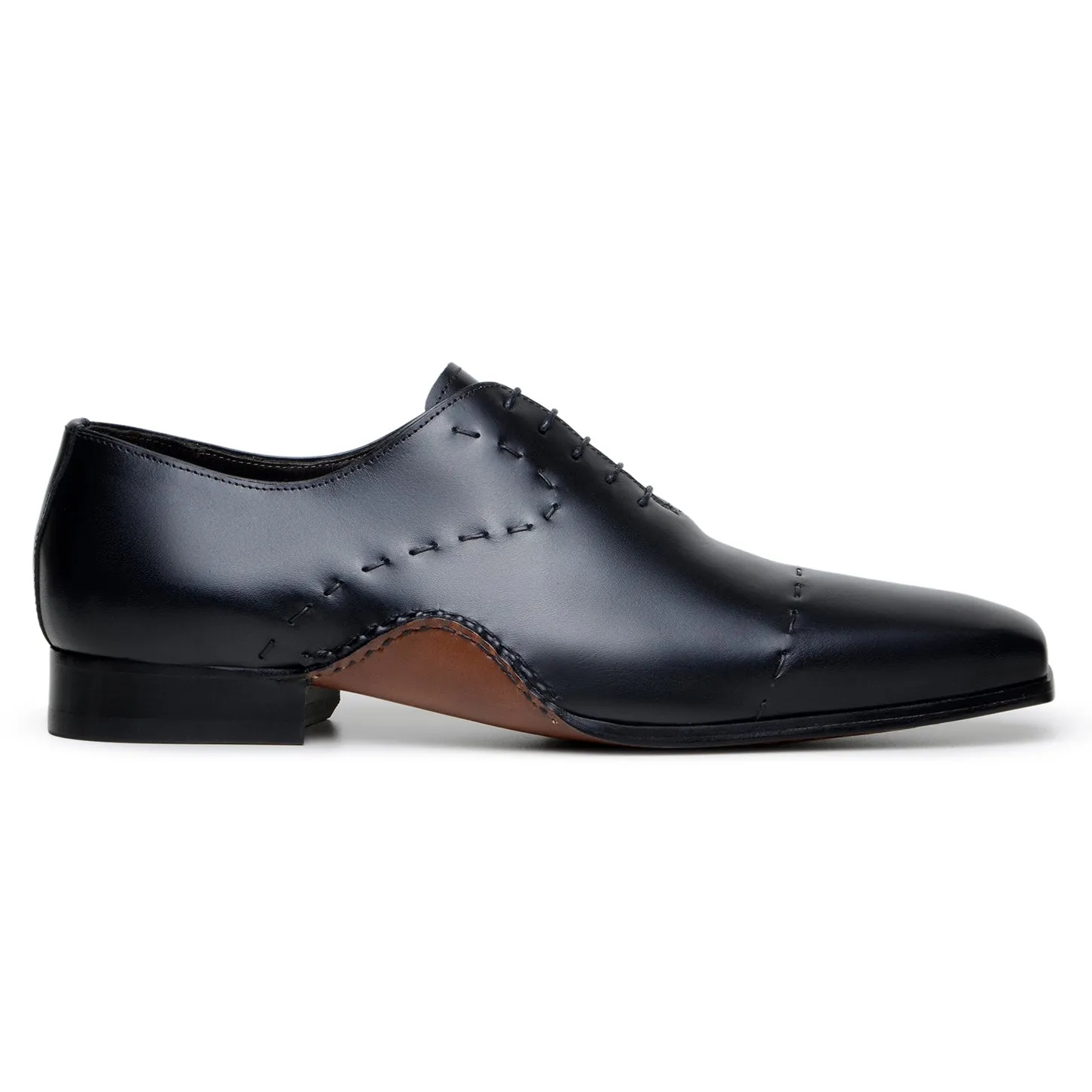 Belvedere Maestro Black Leather Oxford Dress Shoe sold by Alberto Nardoni