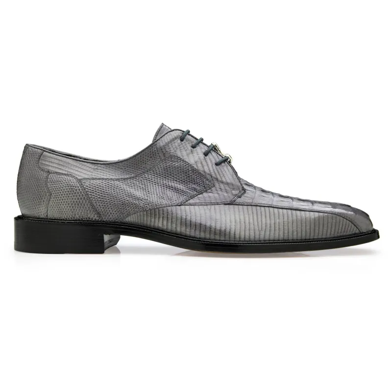Belvedere Lusso Gray Leather Luxury Shoe made by Alberto Nardoni