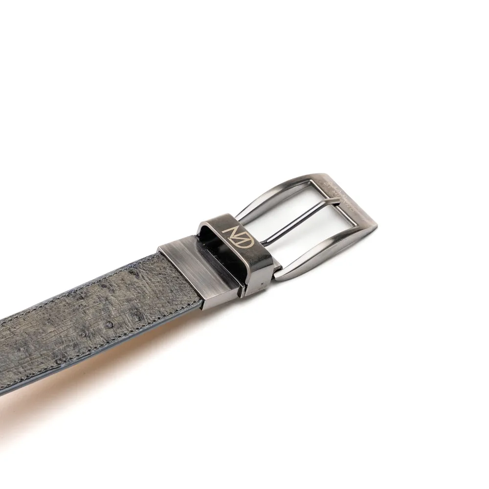 Marco Di Milano Alessio Belt: Luxury White/Gray Leather Shoes sold by Alberto Nardoni product image thumbnail 4