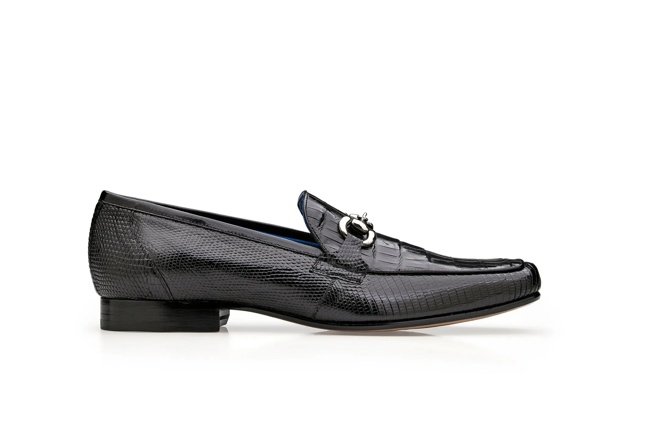 Belvedere Udine Black Genuine Alligator Oxford sold by Alberto Nardoni