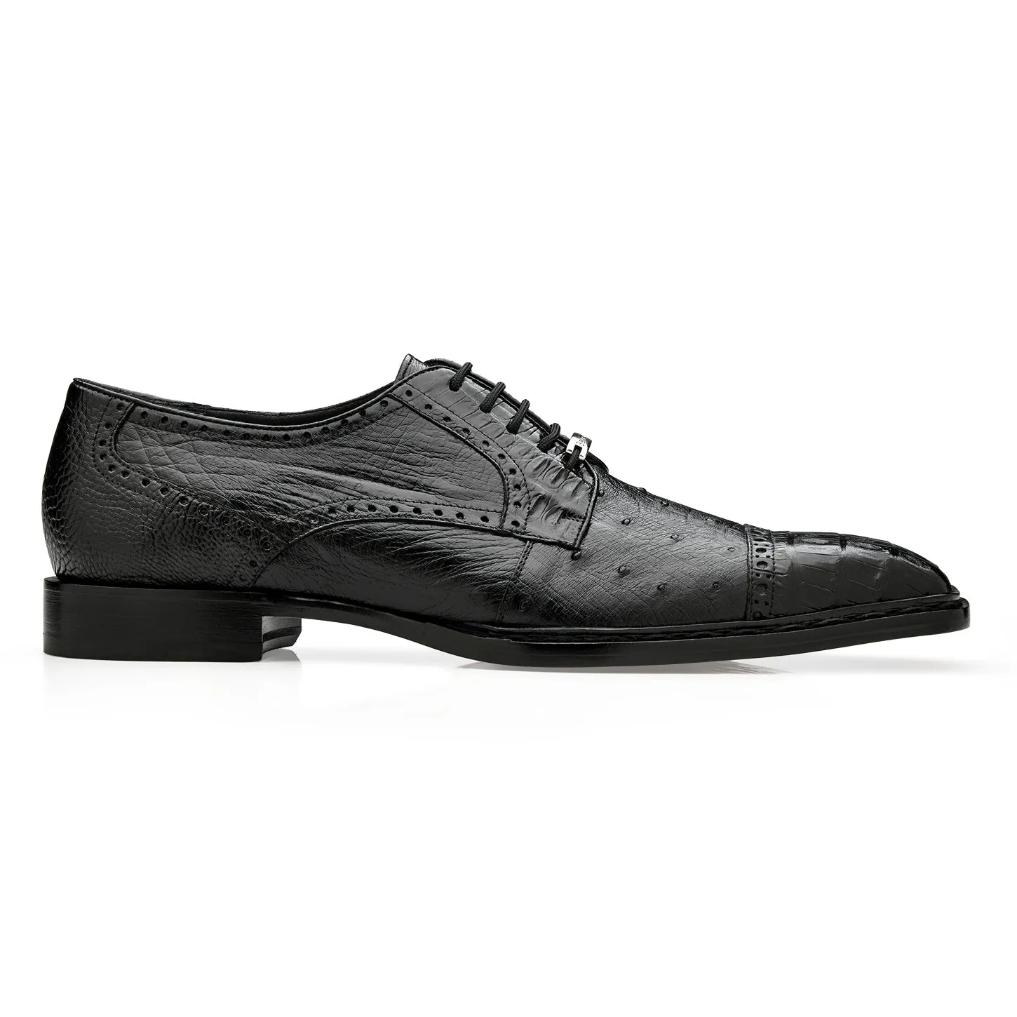 Belvedere Martino Black Genuine Alligator Luxury Shoe sold by Alberto Nardoni