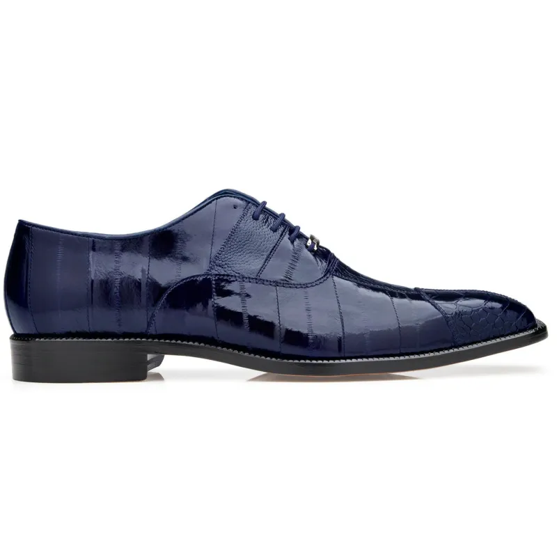 Belvedere Mare - Navy Alligator Luxury Oxford made by Alberto Nardoni