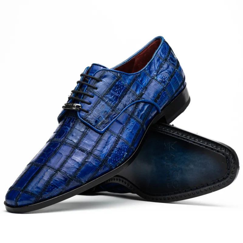 Marco Di Milano Asti Electric Blue Leather Loafer made by Alberto Nardoni