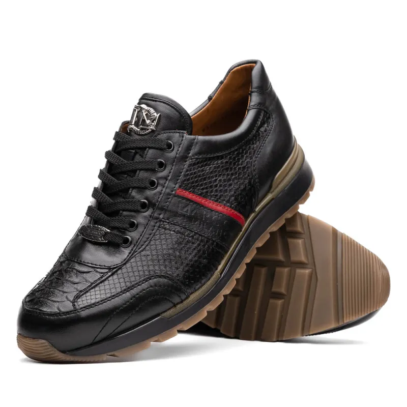 Marco Di Milano Brescia Black Leather Dress Shoes made by Alberto Nardoni