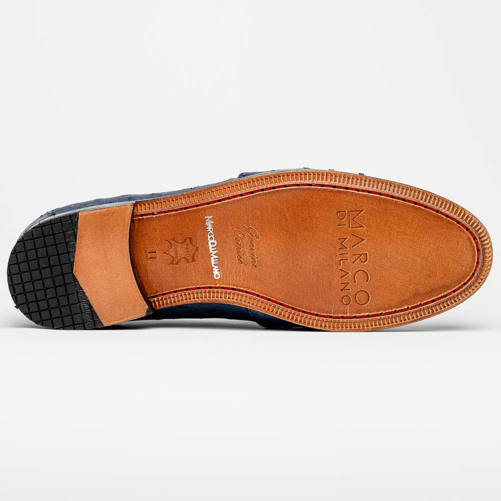 Marco Di Milano Aubiere Navy Leather Dress Shoes sold by Alberto Nardoni product image thumbnail 3