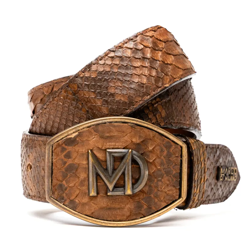 Marco Di Milano Arkansas Belt Cognac made by Alberto Nardoni