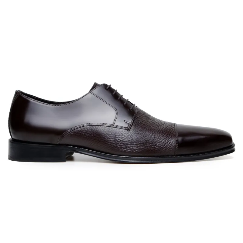 Belvedere Alexander Brown Leather Luxury Dress Shoe made by Alberto Nardoni