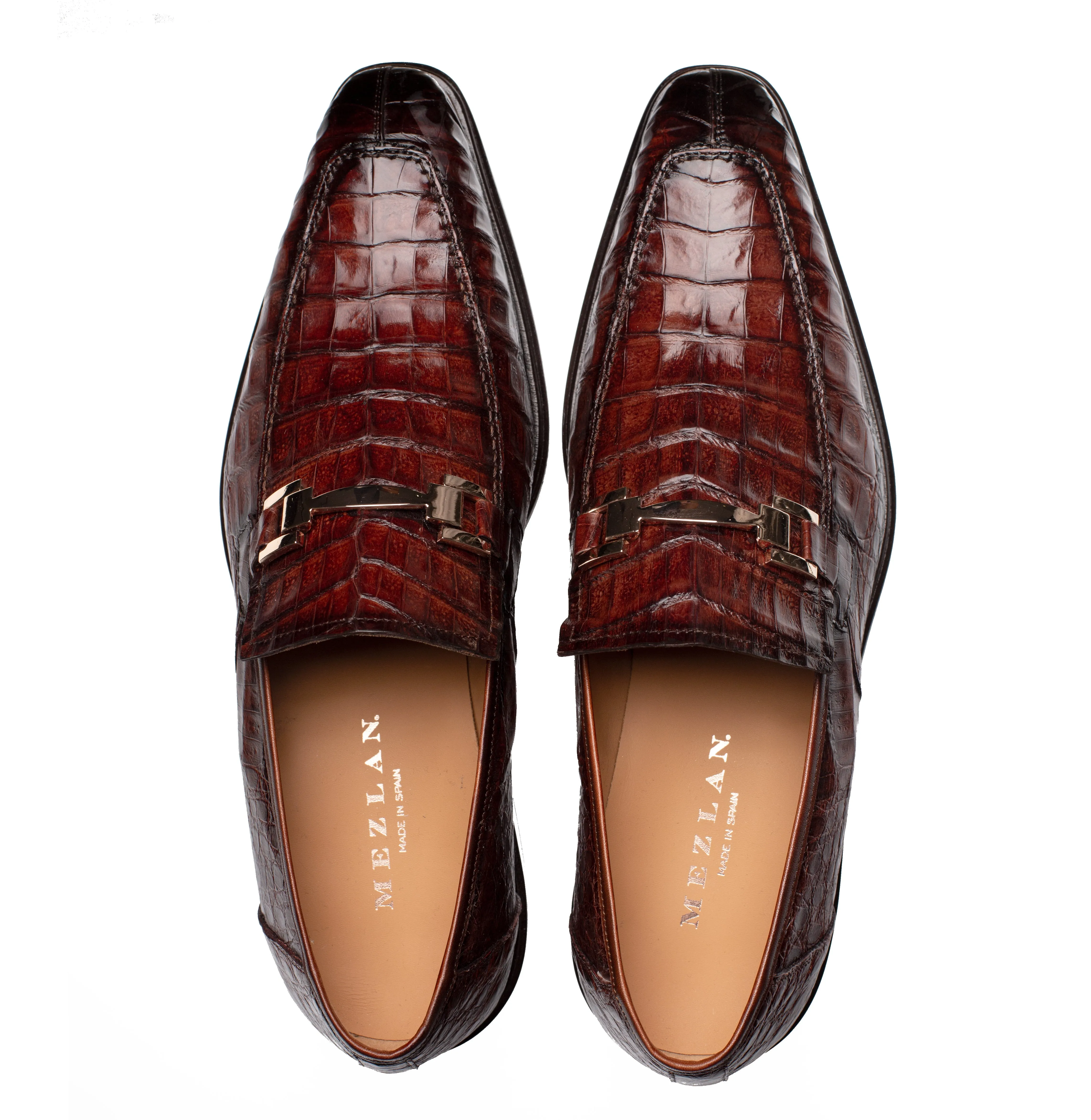 Mezlan Rhodas Croc Ornament Slip-On - Luxury Leather Loafer sold by Alberto Nardoni product image thumbnail 5