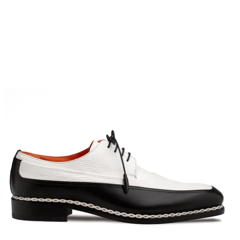 Mezlan Muro Two-Tone Leather Derby - Luxury Crafted Shoe made by Mezlan