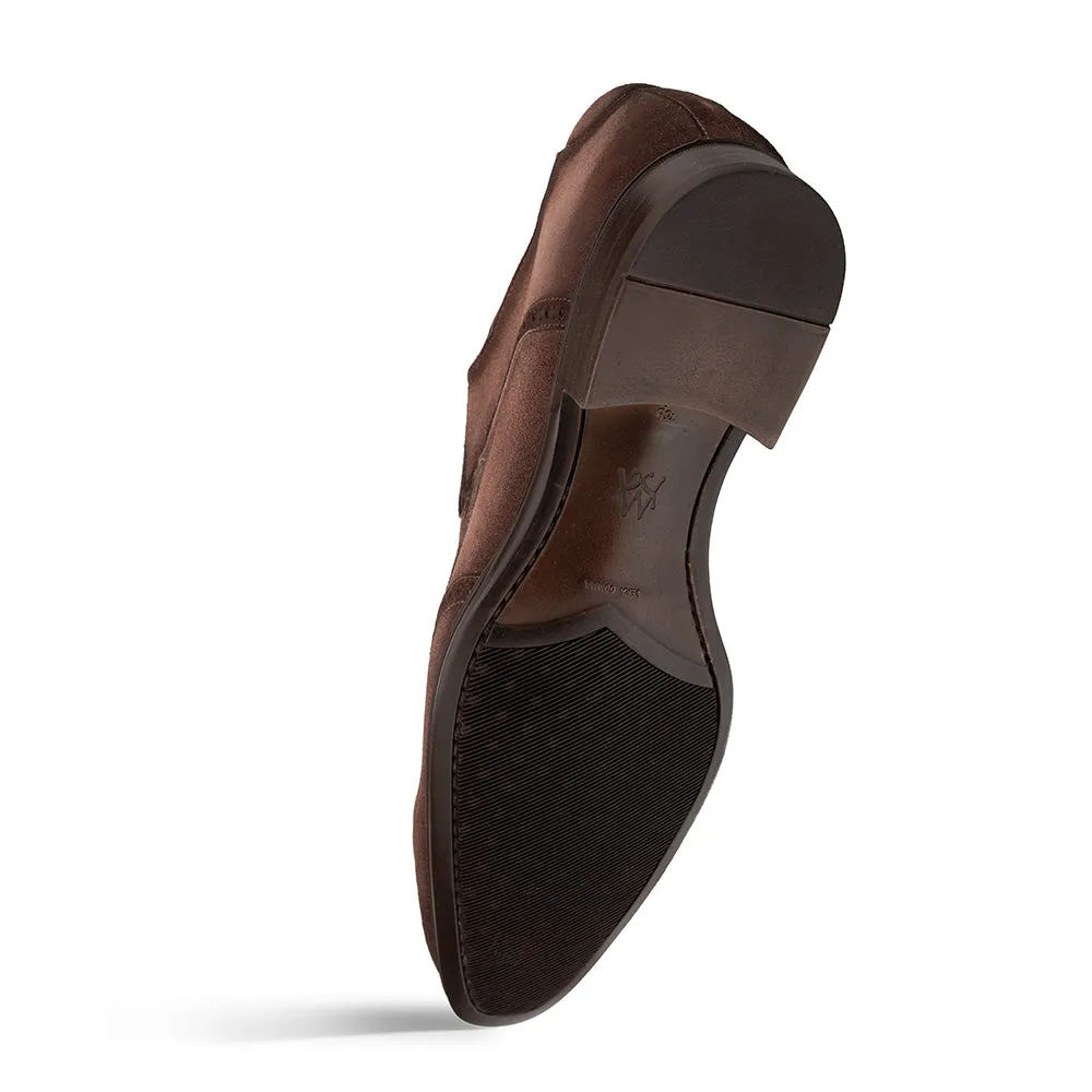 Mezlan Benante Suede Wingtip Derby - Luxury Men's Shoes sold by Alberto Nardoni product image thumbnail 4