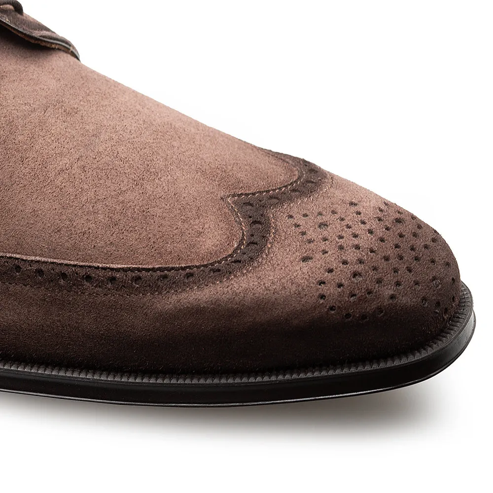 Mezlan Benante Suede Wingtip Derby - Luxury Men's Shoes sold by Alberto Nardoni product image thumbnail 5