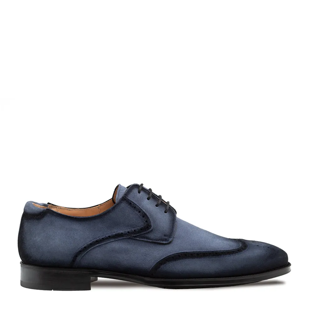 Mezlan Benante Suede Wingtip Derby - Luxury Men's Shoes sold by Alberto Nardoni product image thumbnail 2