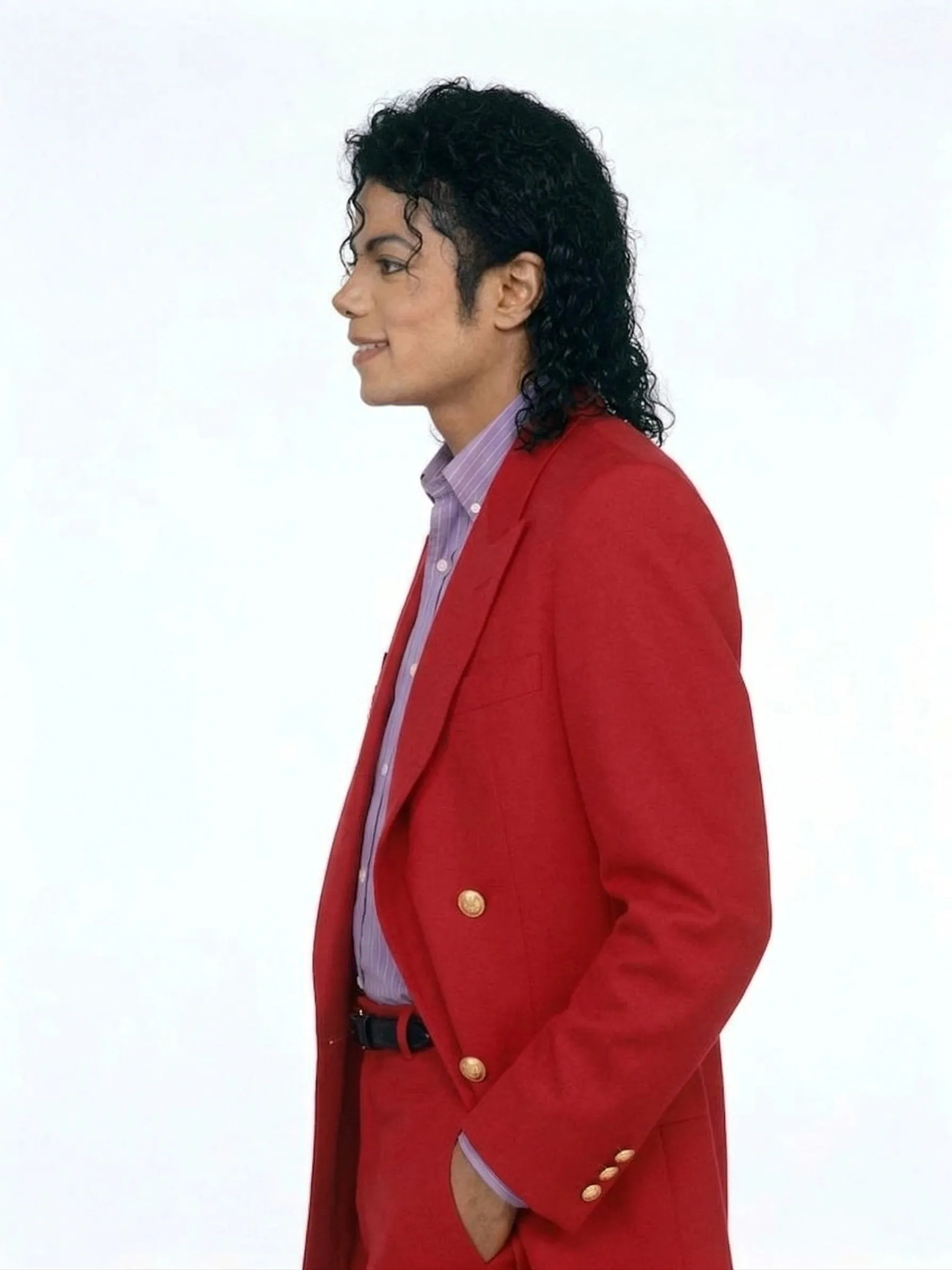 Men’s Red Suit Michael Jackson Award Ceremony Inspired Jacket – Classic Double Breasted Formal Suit , Stylish Party Dinner Jacket, Vintage Stage Wear sold by Alberto Nardoni product image thumbnail 3