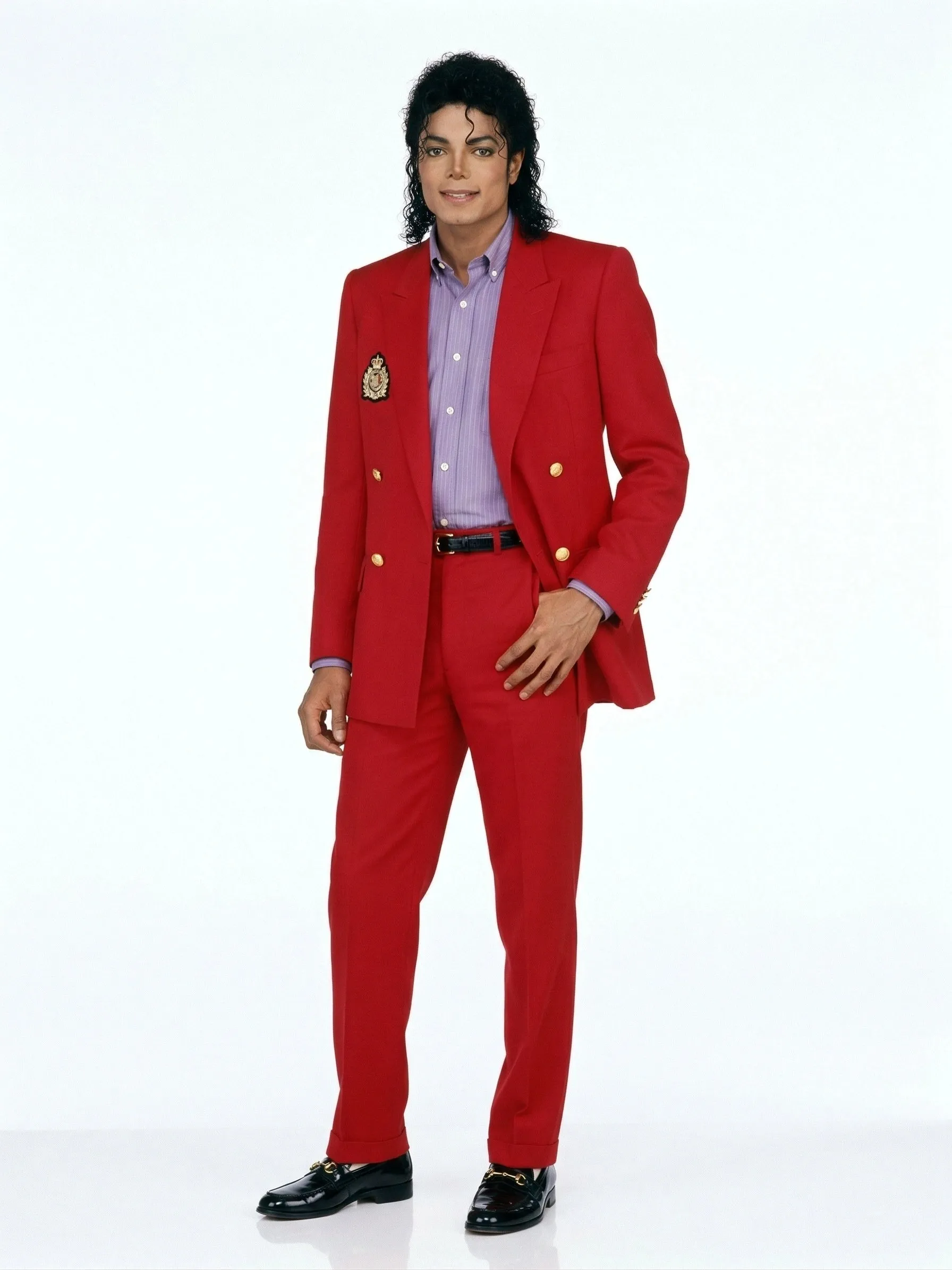 Men’s Red Suit Michael Jackson Award Ceremony Inspired Jacket – Classic Double Breasted Formal Suit , Stylish Party Dinner Jacket, Vintage Stage Wear sold by Alberto Nardoni