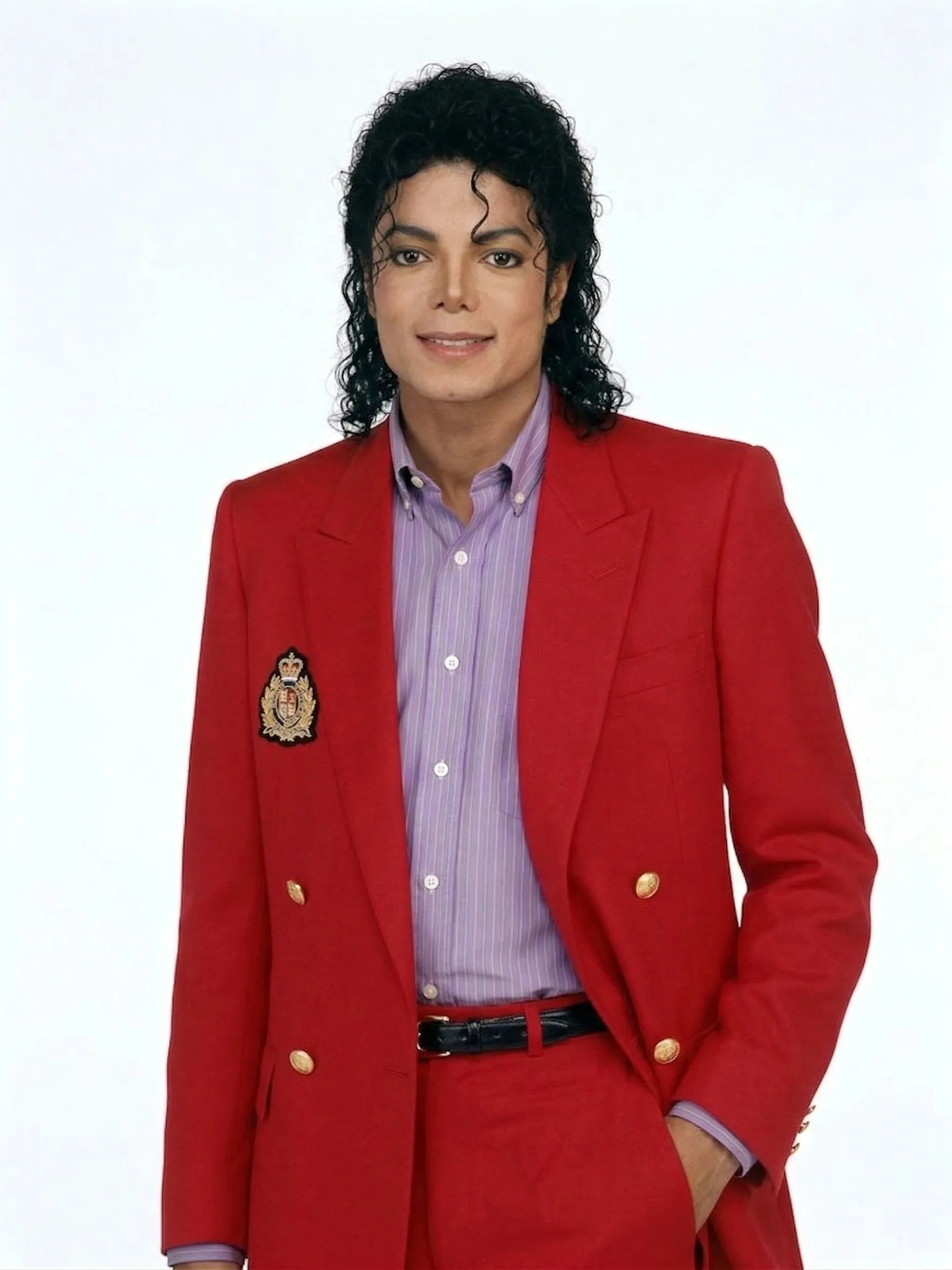 Men’s Red Suit Michael Jackson Award Ceremony Inspired Jacket – Classic Double Breasted Formal Suit , Stylish Party Dinner Jacket, Vintage Stage Wear sold by Alberto Nardoni product image thumbnail 2