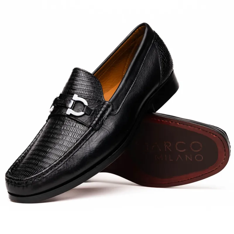 Marco_Di_Milano Enzo Black Leather Oxfords made by Alberto Nardoni